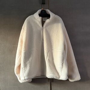 Vince Teddy half zip fleece XL